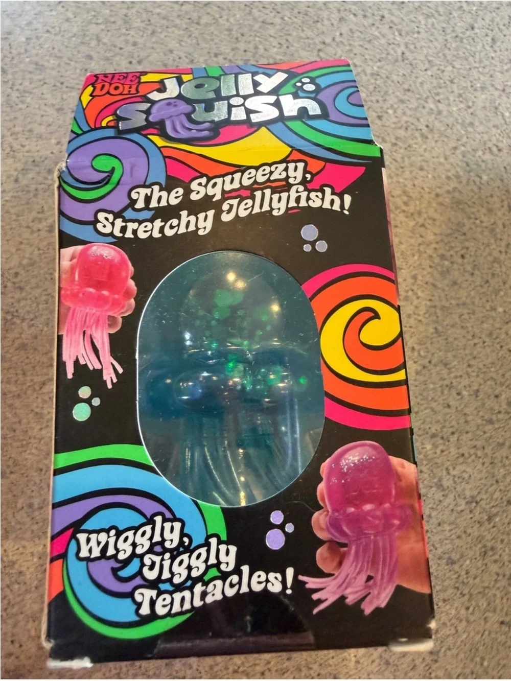 Super Solid Squish! Blue Jellyfish Toy